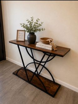 Modern Industrial Entryway Console Table – Brand New