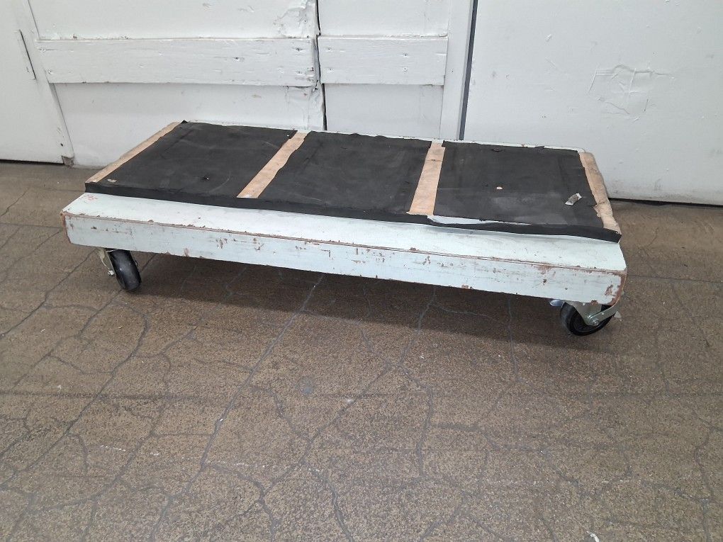 Wooden Dolly with wheels