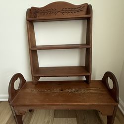 Bench & Shelf Set