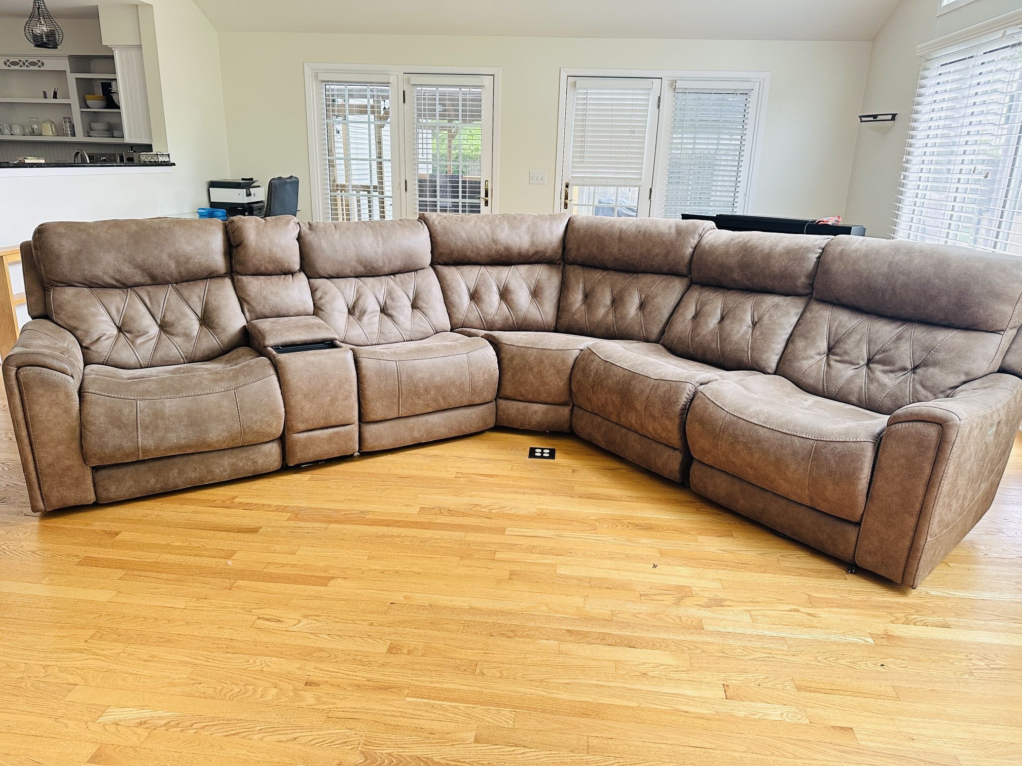 Large Brown Couches