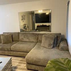 Gray Sectional Excellent Condition Bought At 1600 Asking 1200