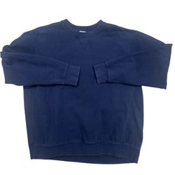 Vintage Pro Spirit Unisex Sweatshirt Size Large Navy Blue 90s