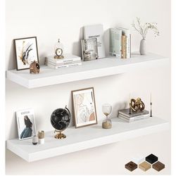 White Thick Floating Shelf - New