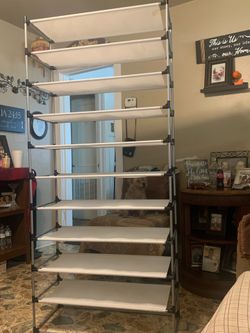 10 tier  shoe rack