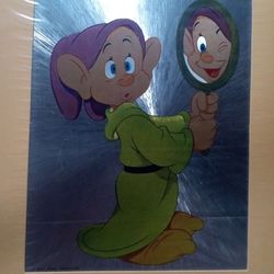 11 X 14- Vintage Disney Collectible Foil Art Work Of Doppy