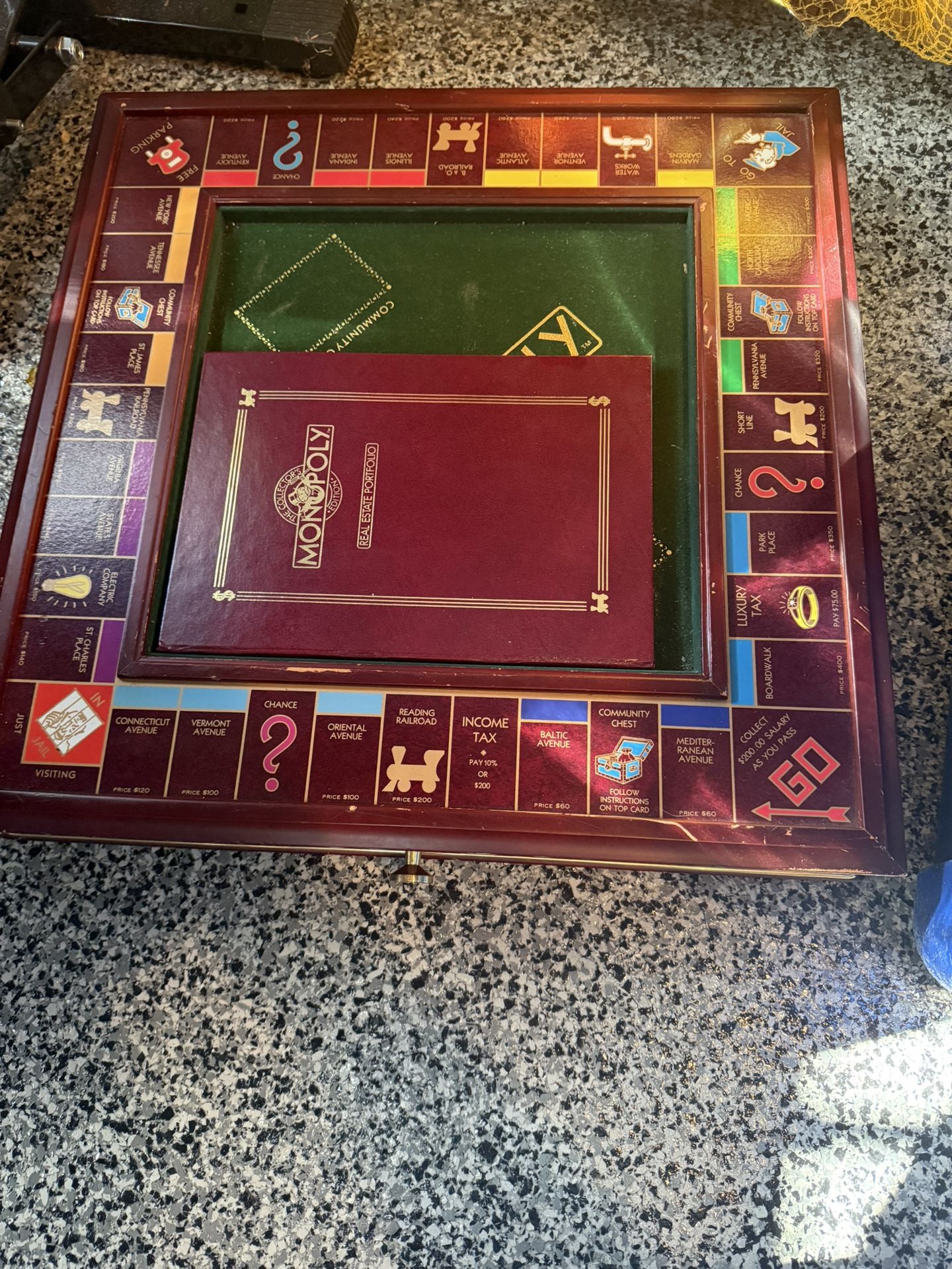 Vintage 1991 Franklin Mint Monopoly: The Collector’s Edition Wood Board Set