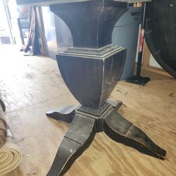 54" Solid Wood Pedestal Dining Table