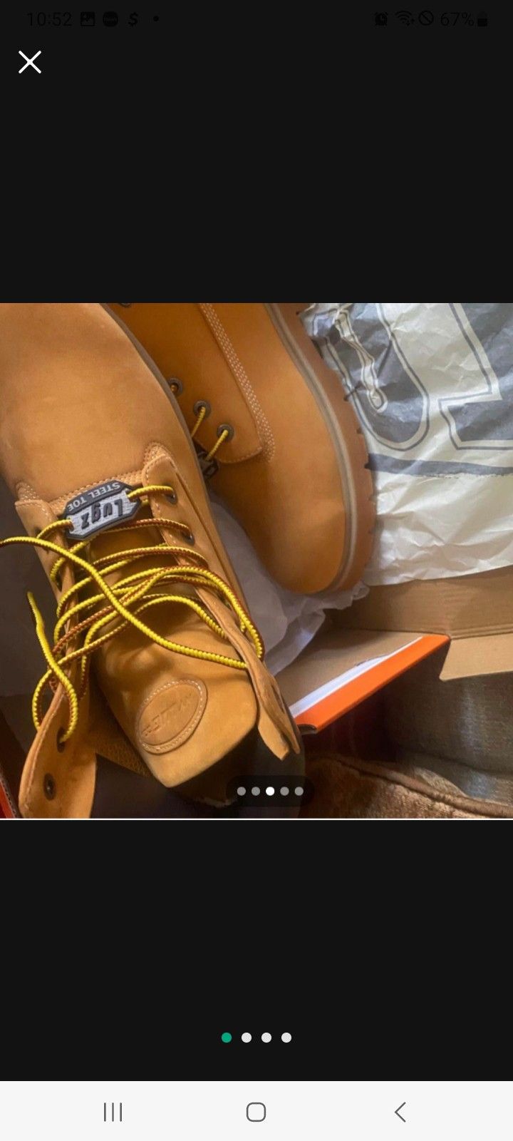 Lugs Steel Toe Work Boots