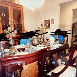 King Louis XIV Style Dining room Furniture Set