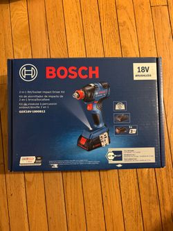 Bosch 18v cordless impact driver kit!! New!!