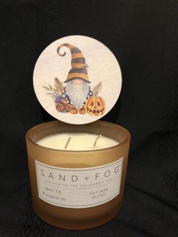 Fall harvest gnome candle