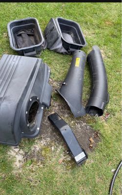Fall bagger for rider mowers