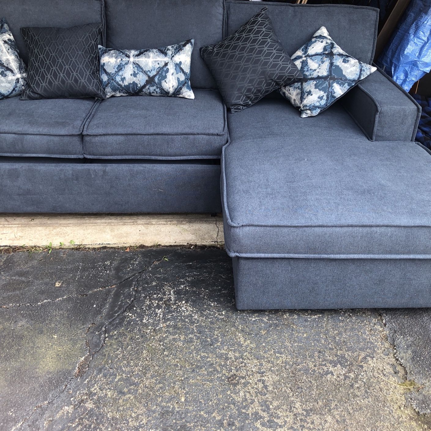 Playscape grey right arm facing sectional best sale
