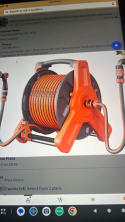 New water hose with holder 100 feet water hose with real hose and real combo for balcony watering patio apartments RV trailer compartments New water h