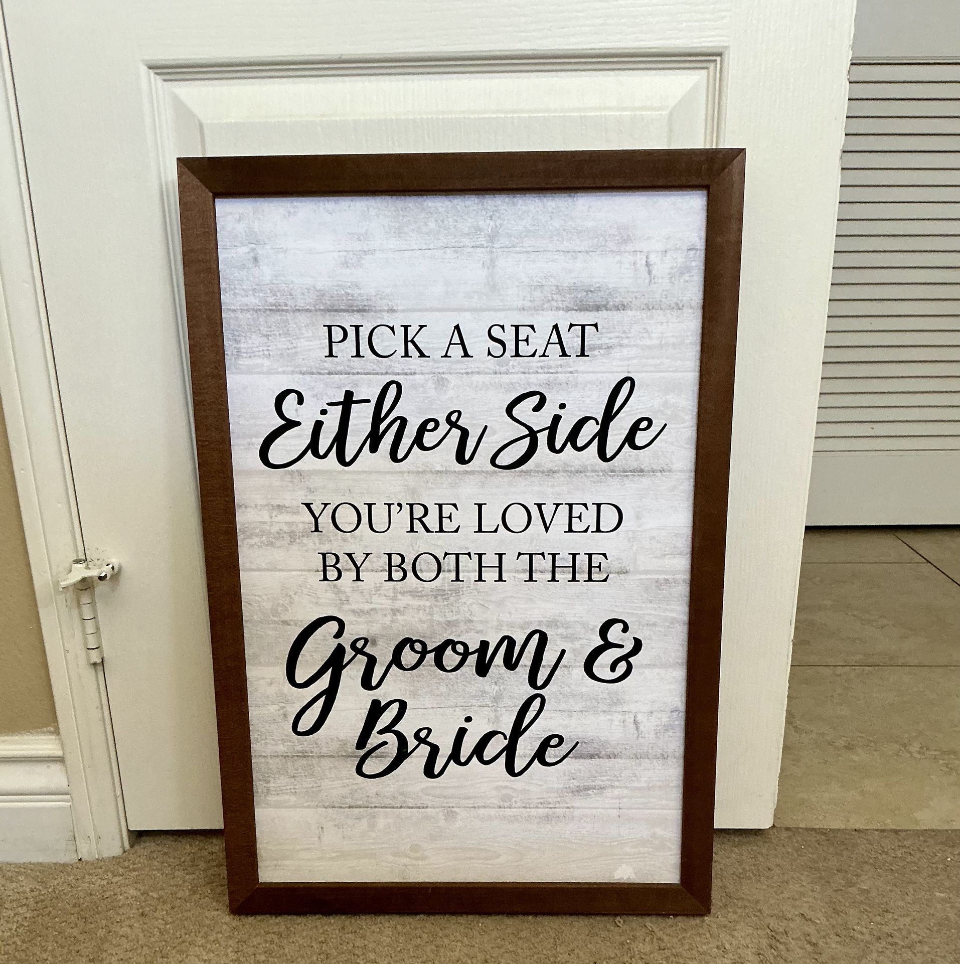 Custom 17x25 Wedding Sign – Ceremony sign