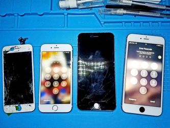 iPhone cracked screen