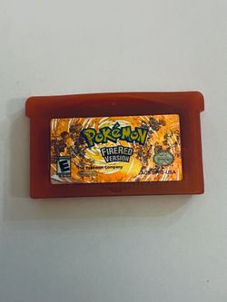 Pokemon FireRed Nintendo Gameboy Advance Gba Game
