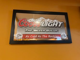 Coors light bar mirror