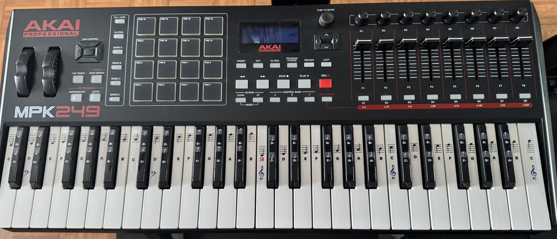 Akai MPK249 With Custom Stand And Cover