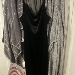Black Velvet Dress Size Large