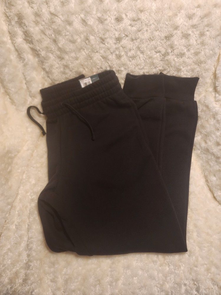 TEK GEAR Women's M Tall Ultrasoft Fleece Joggers W/ Pockets And Drawstring
