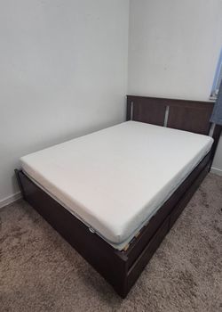 Full Size Mattress & Frame with underbed storage