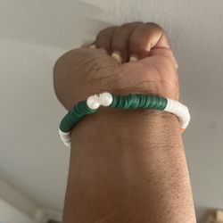 Bookworm Heishi Bead Bracelet, Colorful Reading Charm Jewelry