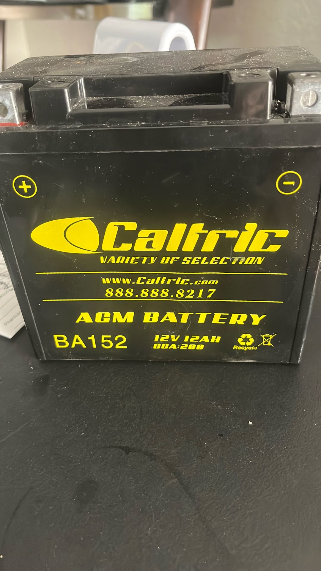 CALTRIC MOTORCYCLE BATTERY