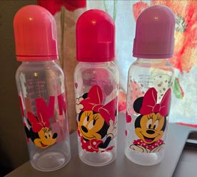 Disney Minnie Mouse Baby Bottles - Set of 3