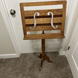 Vintage Solid Wood Adjustable Music Stand