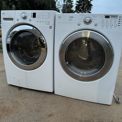 LG Washer And Electric Dryer 