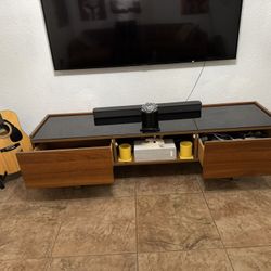 Solid Wooden Modern Horizontal Tv Stand For Sale