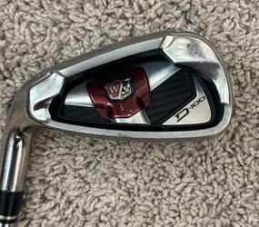 Left Hand Golf Wilson D-100 Iron set.  4-9 + P &G  (8 clubs) regular steel flex MINT
