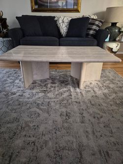 Italian Travertine Coffee Table