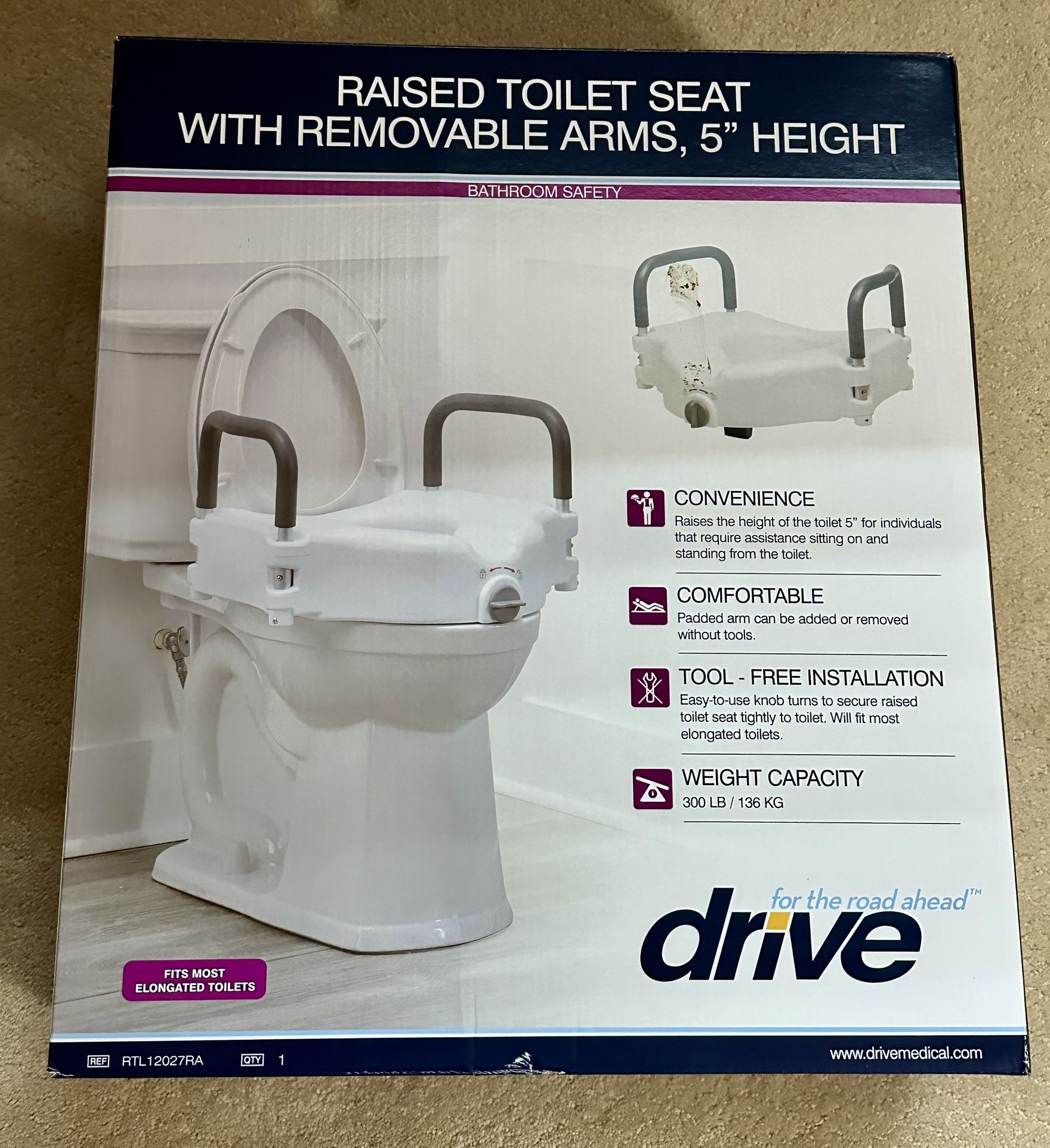 Medical Equipment. Raised Toilet Seat. Never Used. Brand New 