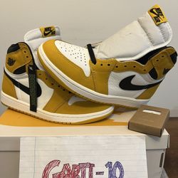 DS 2024 Jordan 1 Retro High OG ‘Yellow Ochre’ Sz 6.5M
