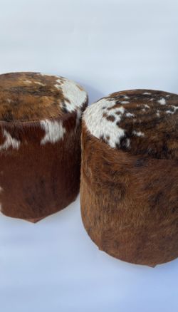 Cowhide Ottomans