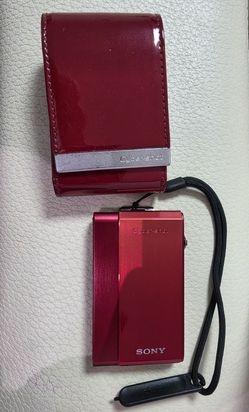 Sony Cyber-shot DSC-T900 Digital Camera – Red + Accessories