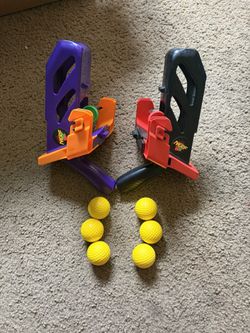 Vintage Black And Purple Nerf Slingshots 