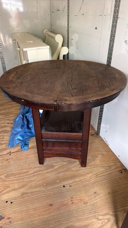 High top table with leaf for extension