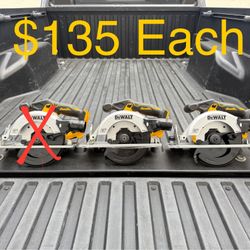 NEW DEWALT 20V MAX Cordless Brushless 6-1/2 in. Sidewinder Style Circular Saw (Tool Only) **2 Available, $135 Each**