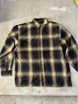 Black and yellow Low Rider flannel shirt size Large