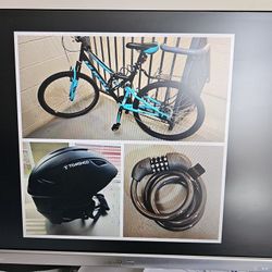 Bicycle, Lock And helmat
