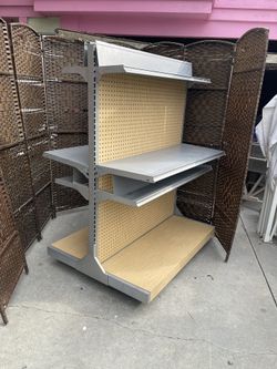 Island Gondola Retail Shelving whit wheels $59