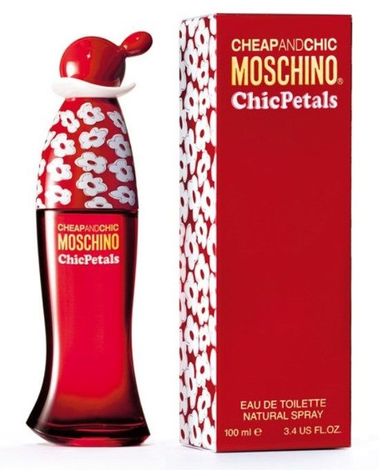 FIRM $40.00 "CHEAP AND CHIC PETALS" BY MOSCHINO, 3.4 OZ EAU DE TOILETTE, SPRAY, NEW, SEALED