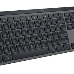 New Logitech - MX Keys S Advanced Full-size Wireless Scissor Keyboard (Black)