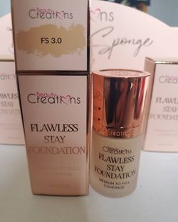 Beauty Creations foundation and beauty blender