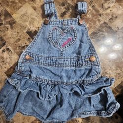 Osh Kosh Girls Jumper Skirt Sz 18 Months