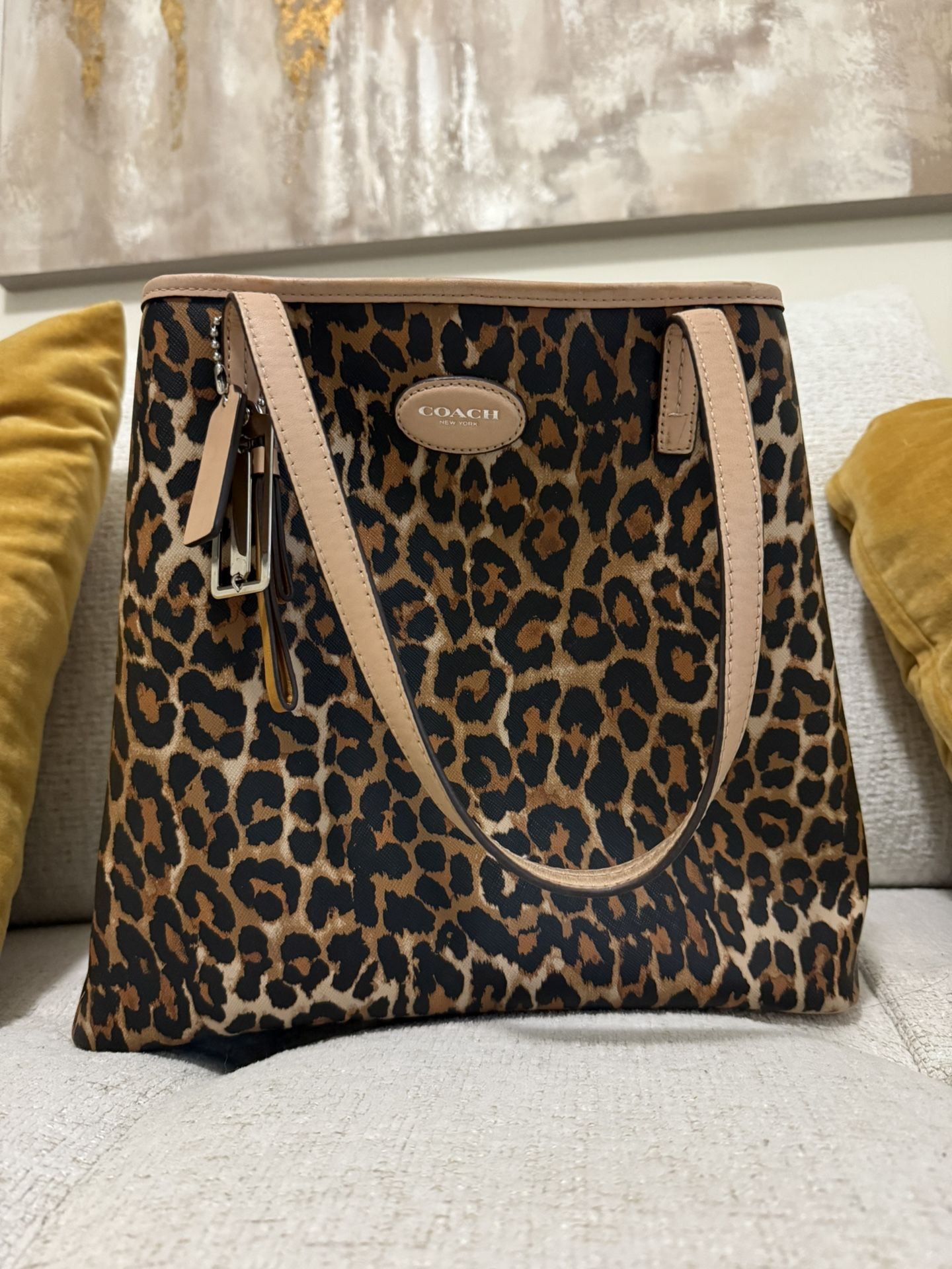 Coach Leopard Tote Large