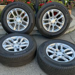 Silverado Sierra Tahoe Yukon suburban Cadillac wheels and tires 18 inch